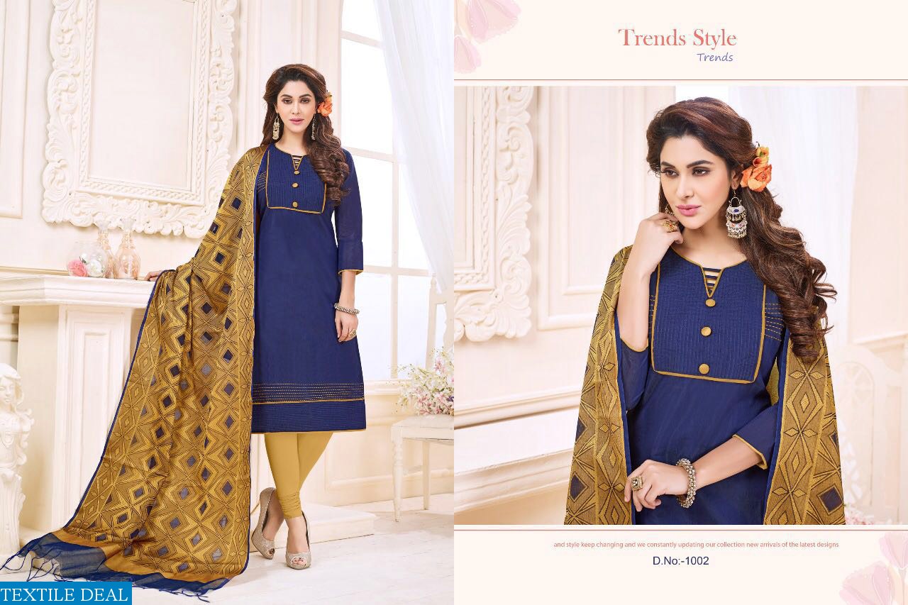 Smit Traditional Wholesale Cotton Work Dress Material